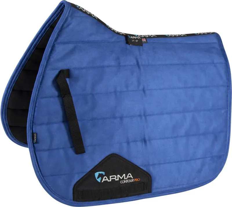 Shires ARMA High Wither Suede Comfort Pad - Royal Blue